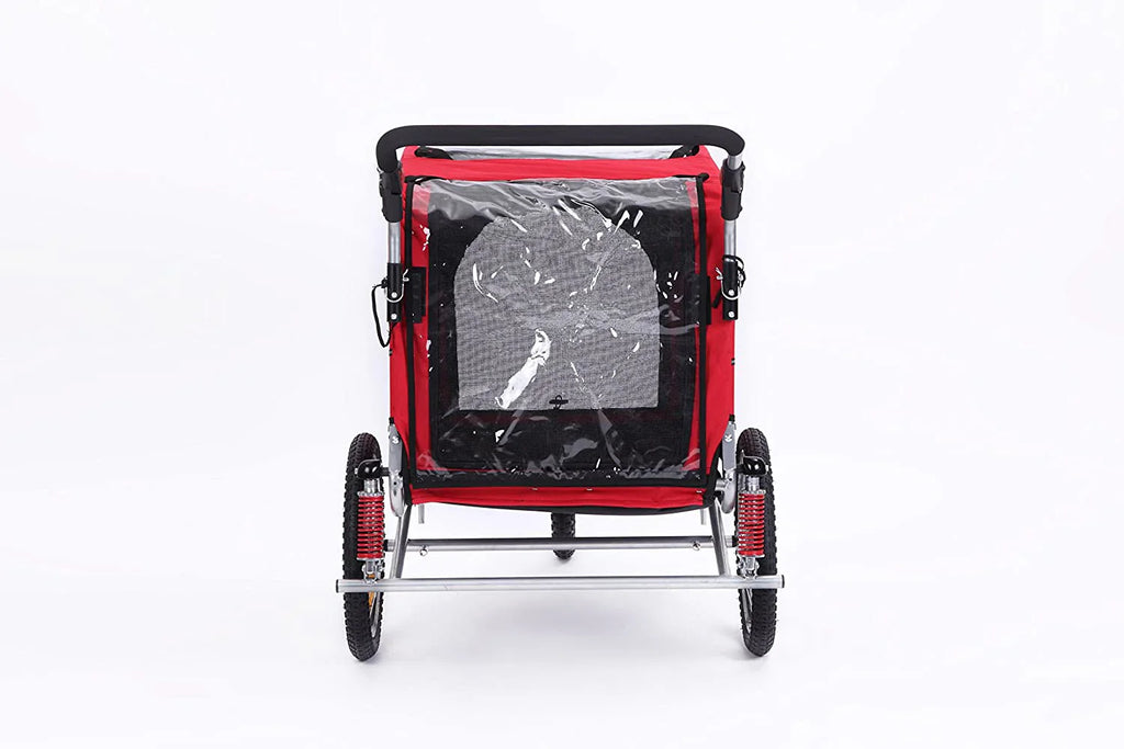 3 in 1 Luxury Large Sized Bike Trailer Bicycle Pet Trailer/Jogger/Dog Cage with Suspension 10308