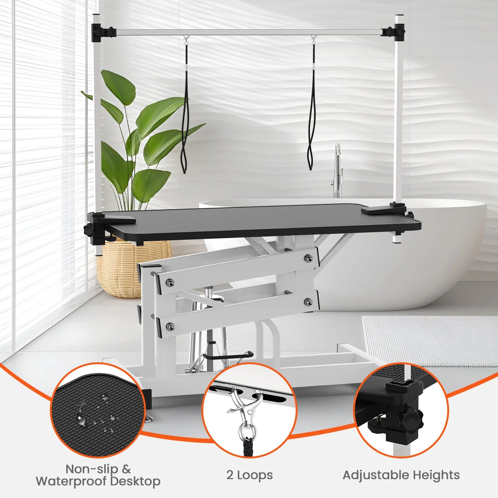Hydraulic Pet Grooming Table for Large Dogs