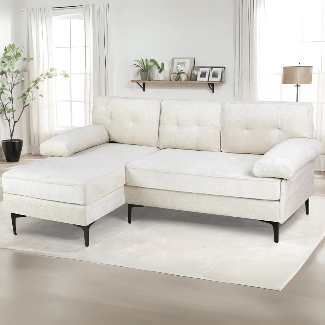 Sofa 3 Seaters Sofa Velvet L Shape