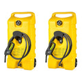 14 Gal Diesel Fuel Tank Container Pump, 2 Pack, Yellow