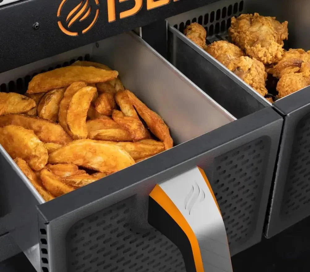 💥Clearance Sale🔥 Blackstone 2-burner griddle (71 cm) with electric air fryer and extractor hood