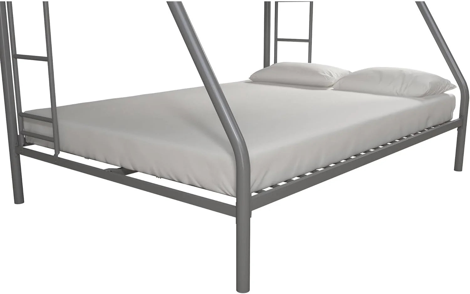 DHP Dusty Twin Over Full Metal Bunk Bed, Off White1 pcs