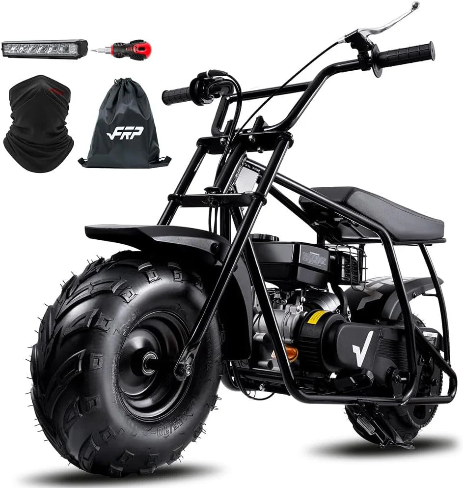 Mini Dirt Bike GMB100, 99 CC Gas Powered Mini Bike 4 Stroke 3HP, Off Road Mini Bikes for Kids and Adult, Trail Bike Up to 24 Mph, Weight Support Up to 185 LBS (Black)1 pcs