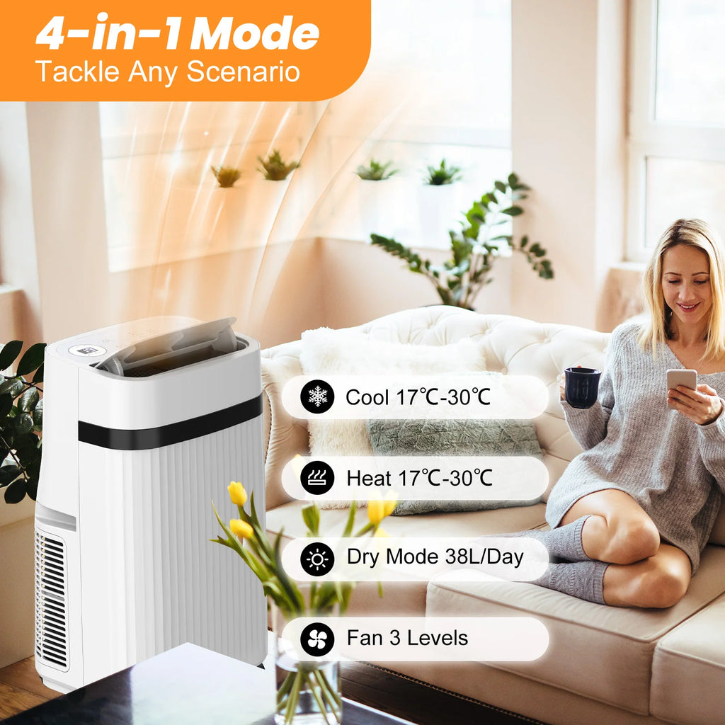 14000BTU - 4-in-1 Portable Air Conditioner