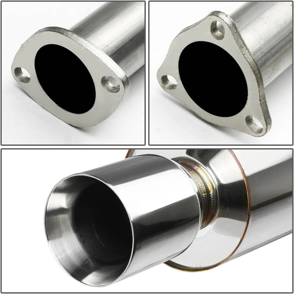 Stainless Steel Cat Back Exhaust System [Compatible with 92-00 Honda Civic Coupe/Sedan]1 pcs