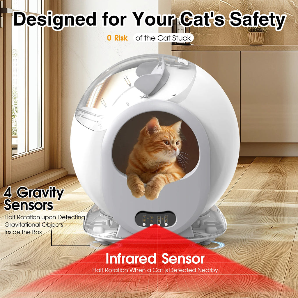 65L Self Cleaning Cat Litter Box Wifi APP Control
