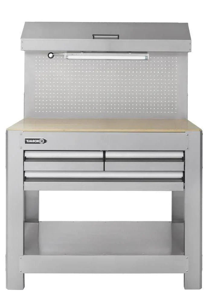 45-in W x 36-in H 3-Drawer Work Bench SS