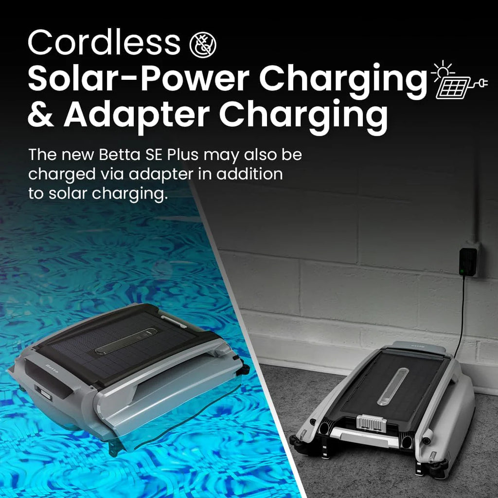 Solar-Powered Robotic Pool Skimmer with 24/7 Continuous Cleaning Power, Dual Charging Options, Twin Salt Chlorine Tolerant Motors, and Shallow Water Safeguard1 pcs