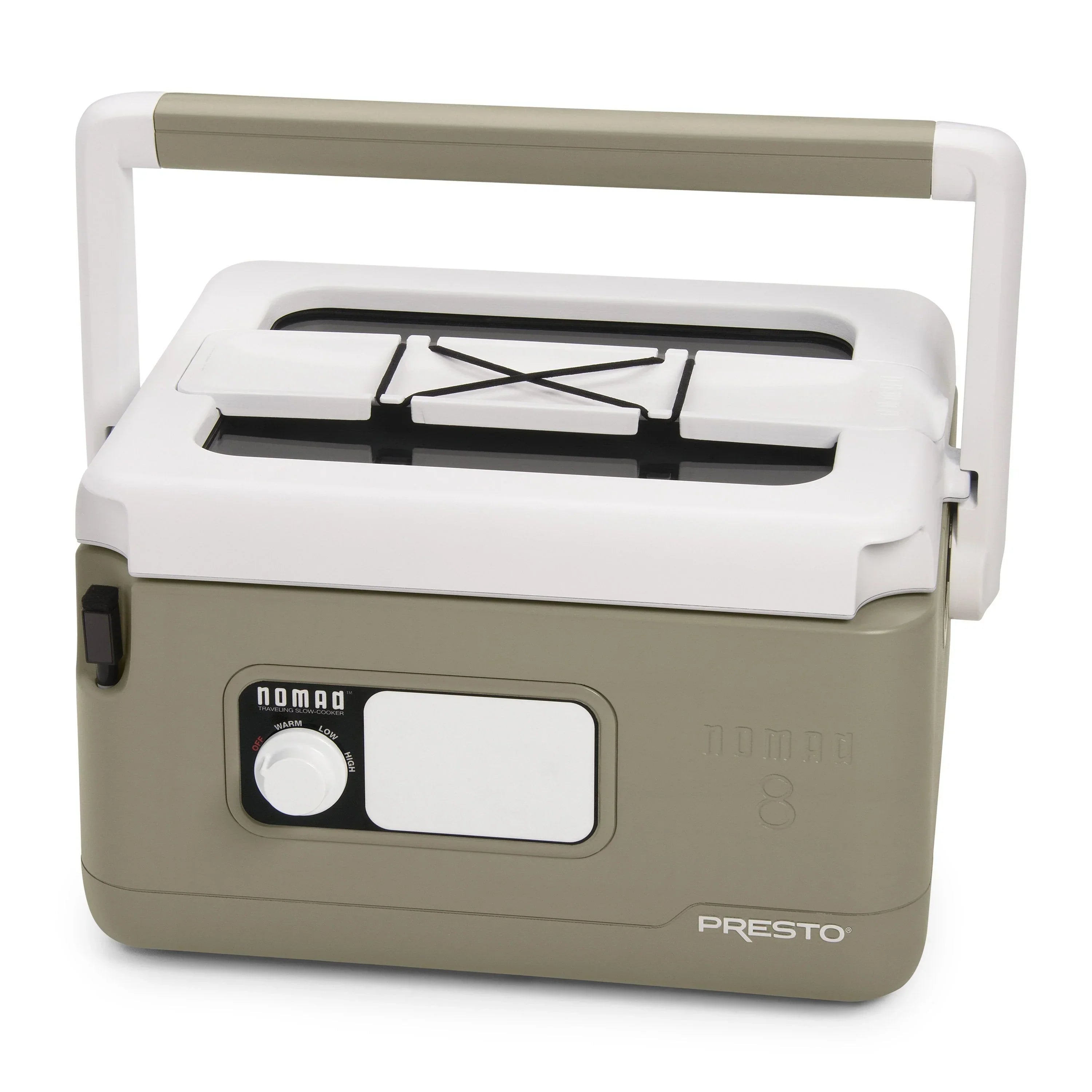 8-Quart Nomad Traveling Slow Cooker in Tan