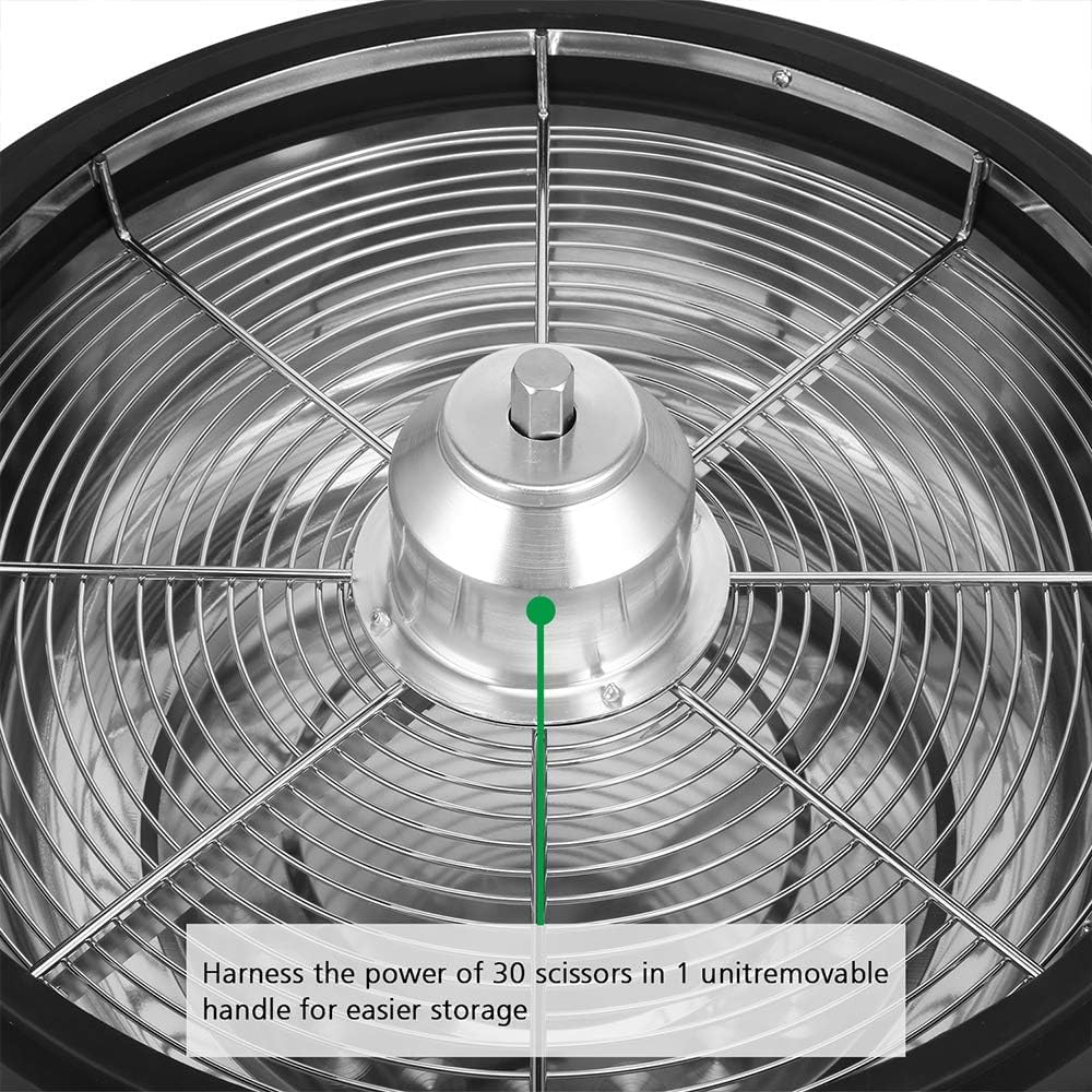 16-inch blade trimmer, using a twisted rotation cutting method, suitable for trimming plant buds and flowers. Equipped with upgraded gears, with sharp blades (2 serrated blades and 2 straight blades)1 pcs