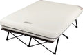 Camping bed, inflatable mattress and air pump set | Foldable camping bed and inflatable bed, equipped with side table and battery-powered air pump1 pcs