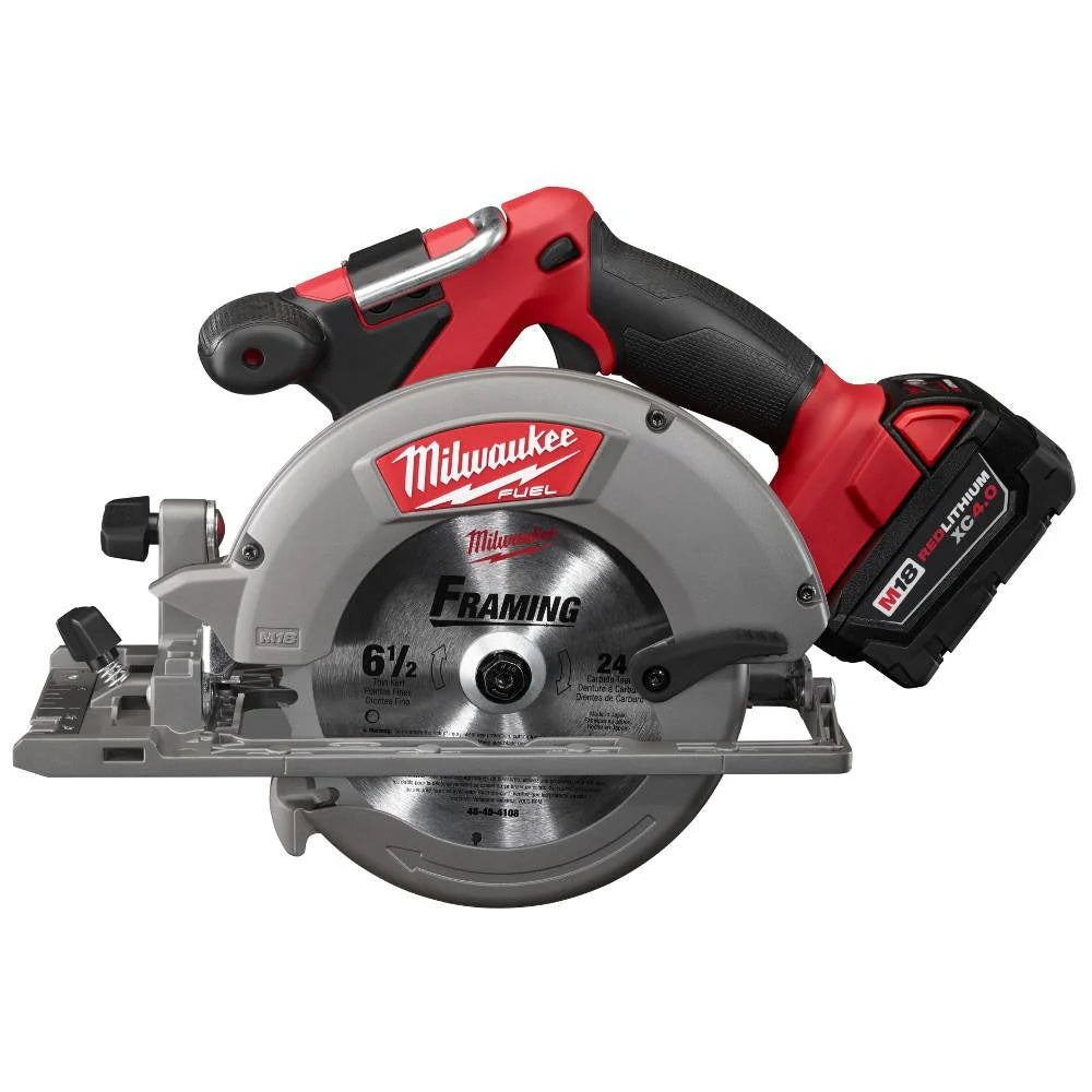 Milwaukee M18 FUEL 18-Volt Lithium-Ion Battery Combo Set (10-piece) with brushless motor, 2025, including 2 x 5.0 Ah batteries, charger and 2 tool bags.