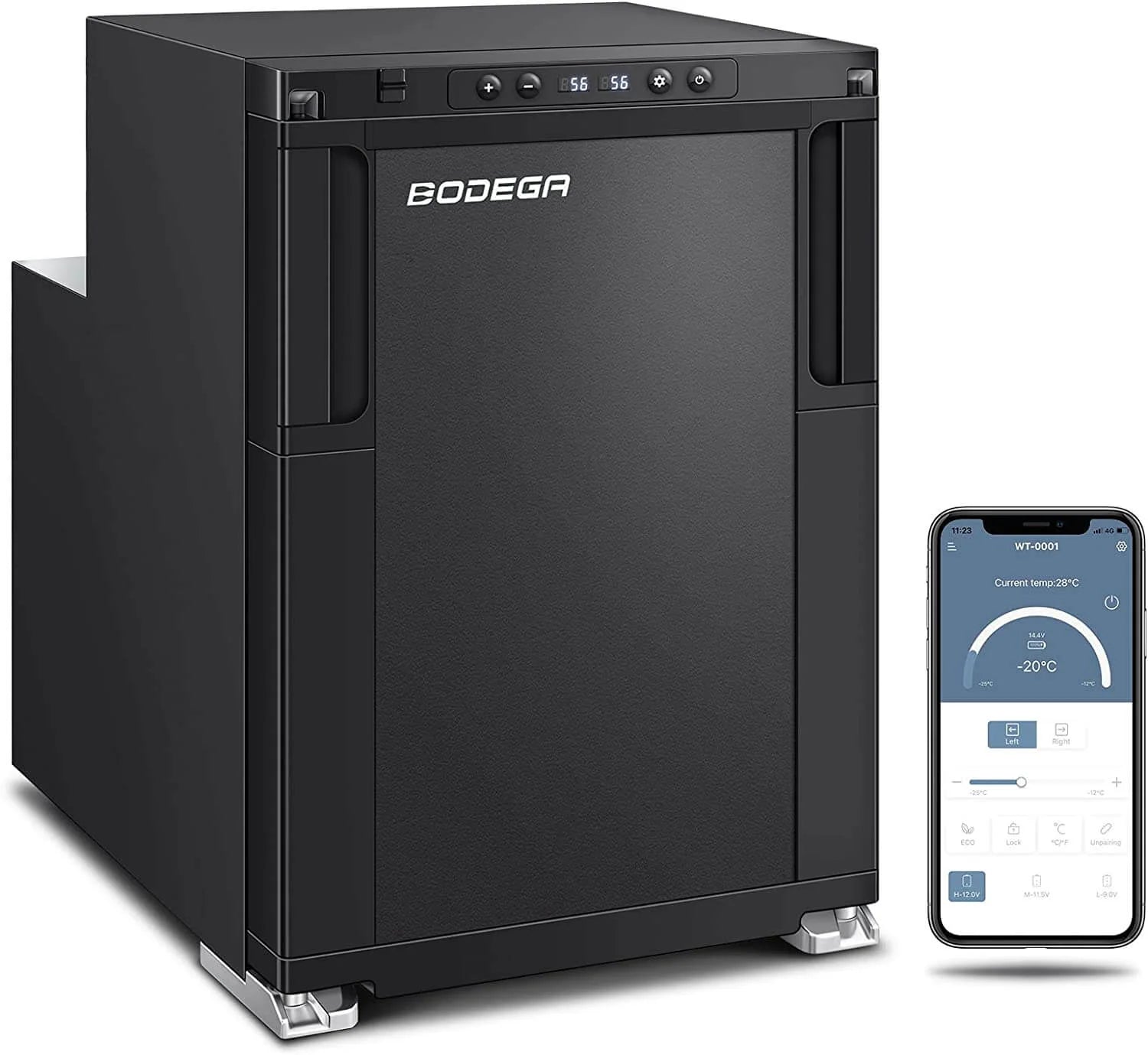 12 Volt RV Refrigerator 45L/1.6cu.ft RV Fridge and Freezer