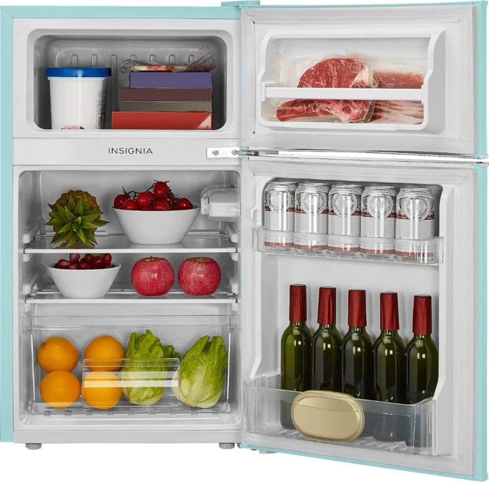 3.1 Cu. ft. Retro Mini Fridge with Top Freezer �� Cool Mint