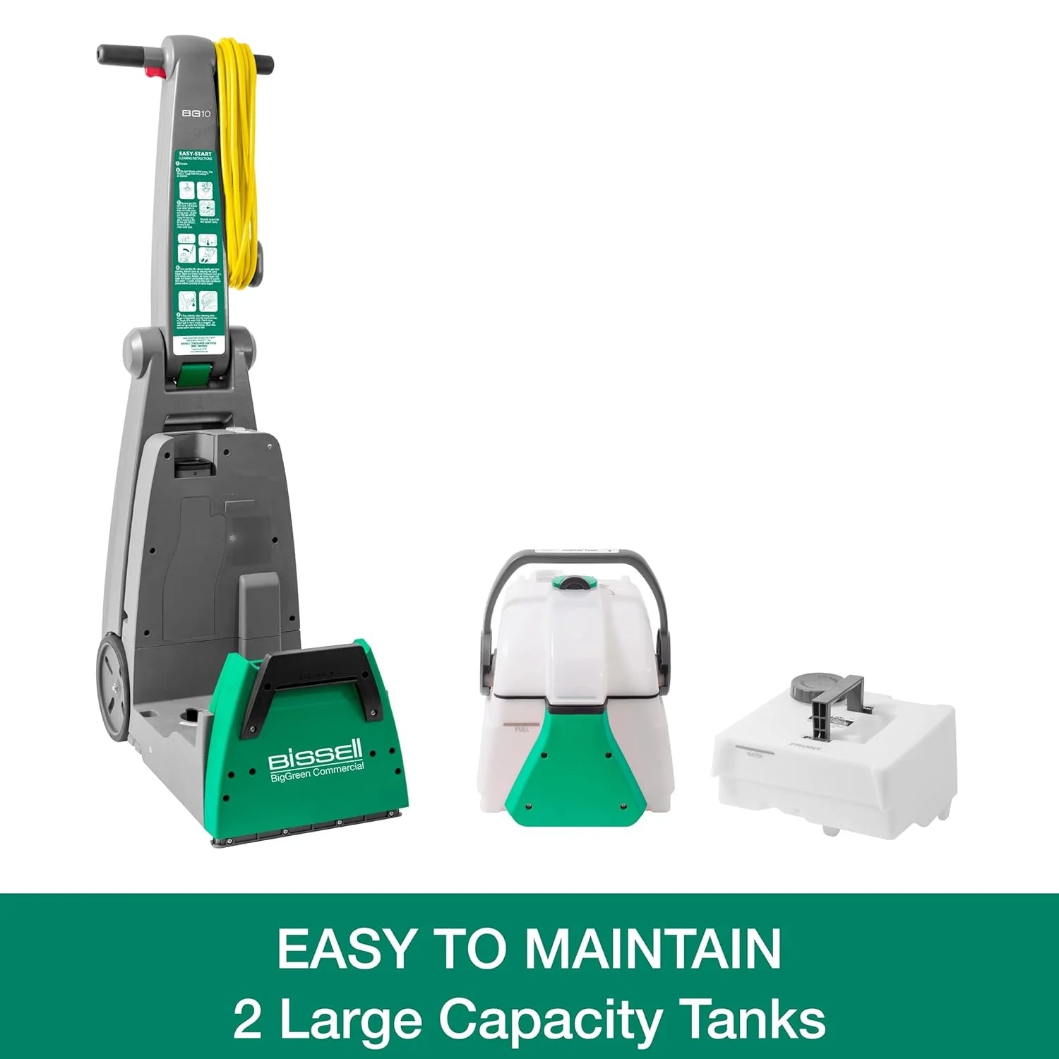 Bissell BigGreen Commercial BG10 Deep Cleaning 2 Motor Extractor Machine1 pcs