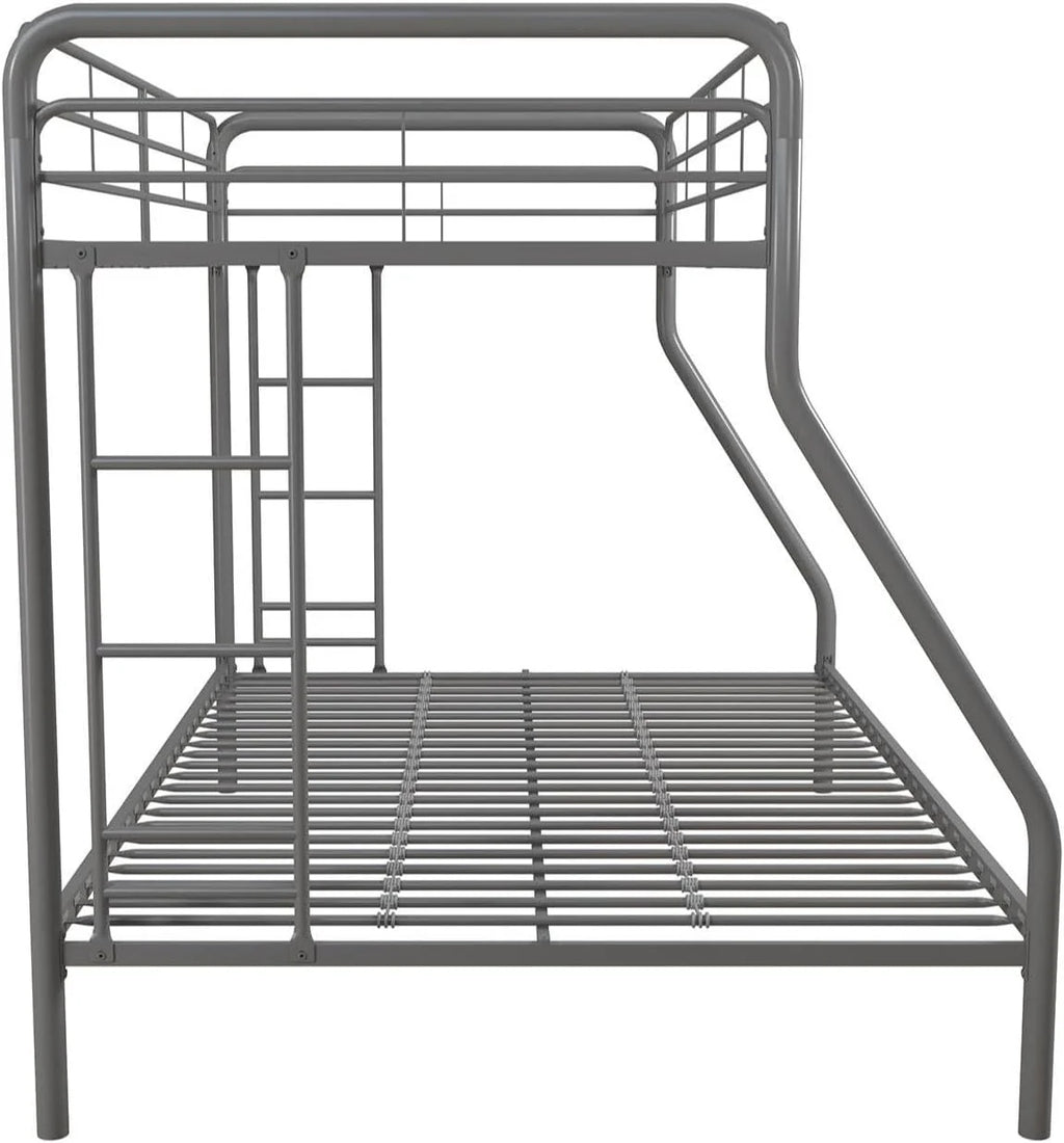 DHP Dusty Twin Over Full Metal Bunk Bed, Off White1 pcs