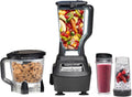Ninja BL770 Mega Kitchen System, 1500W Blender &amp; Processor, 72oz Pitcher, 64oz Bowl, 16oz To Go Cups, Black