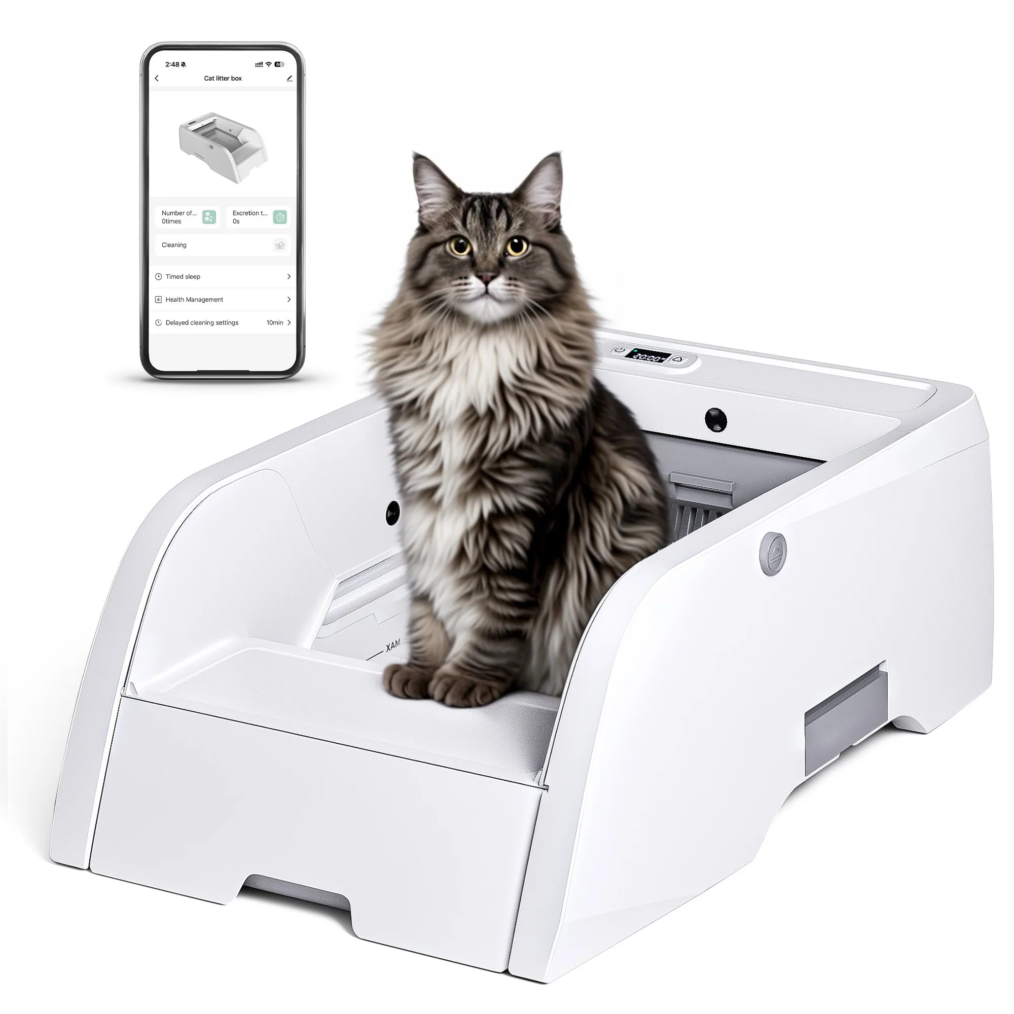Self Cleaning Cat Litter Box with App Control