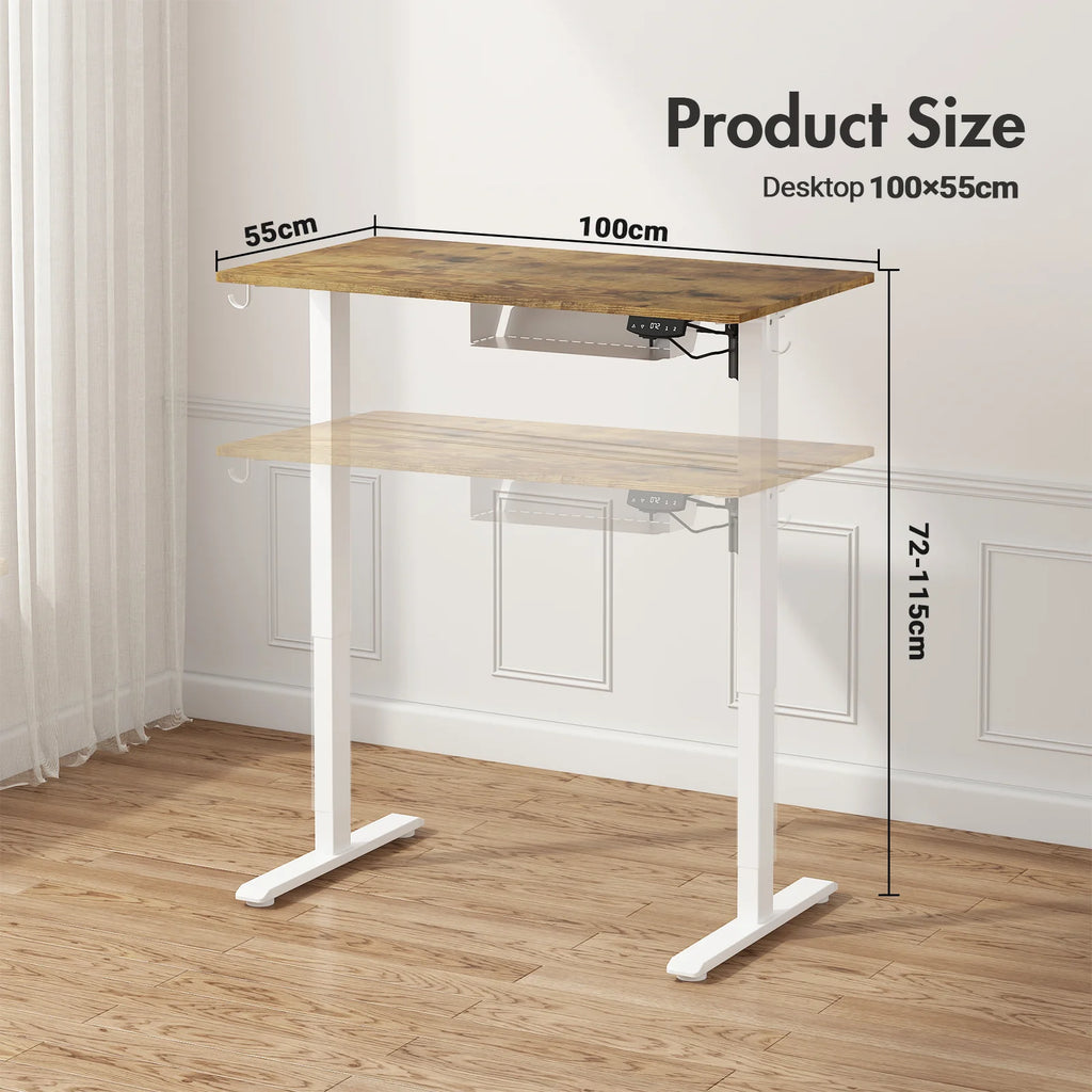 Electric Standing Desk Height Adjustable 100cm