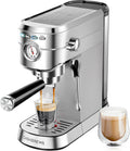 CASABREWS Espresso Machine 20 Bar, Professional Espresso Maker with Milk Frother Steam Wand, Compact Espresso Coffee Machine with 34oz Removable Water Tank for Cappuccino, Latte, Gift for Dad or Mom1 pcs