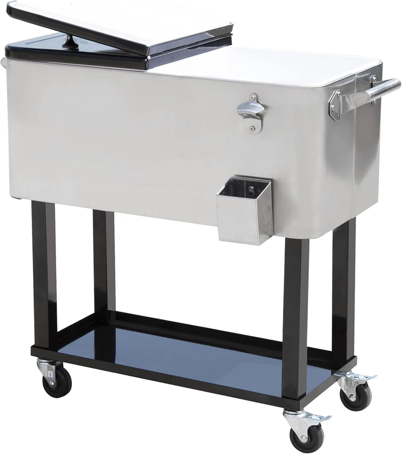 Portable Rolling 80 Quart Steel1 pcs