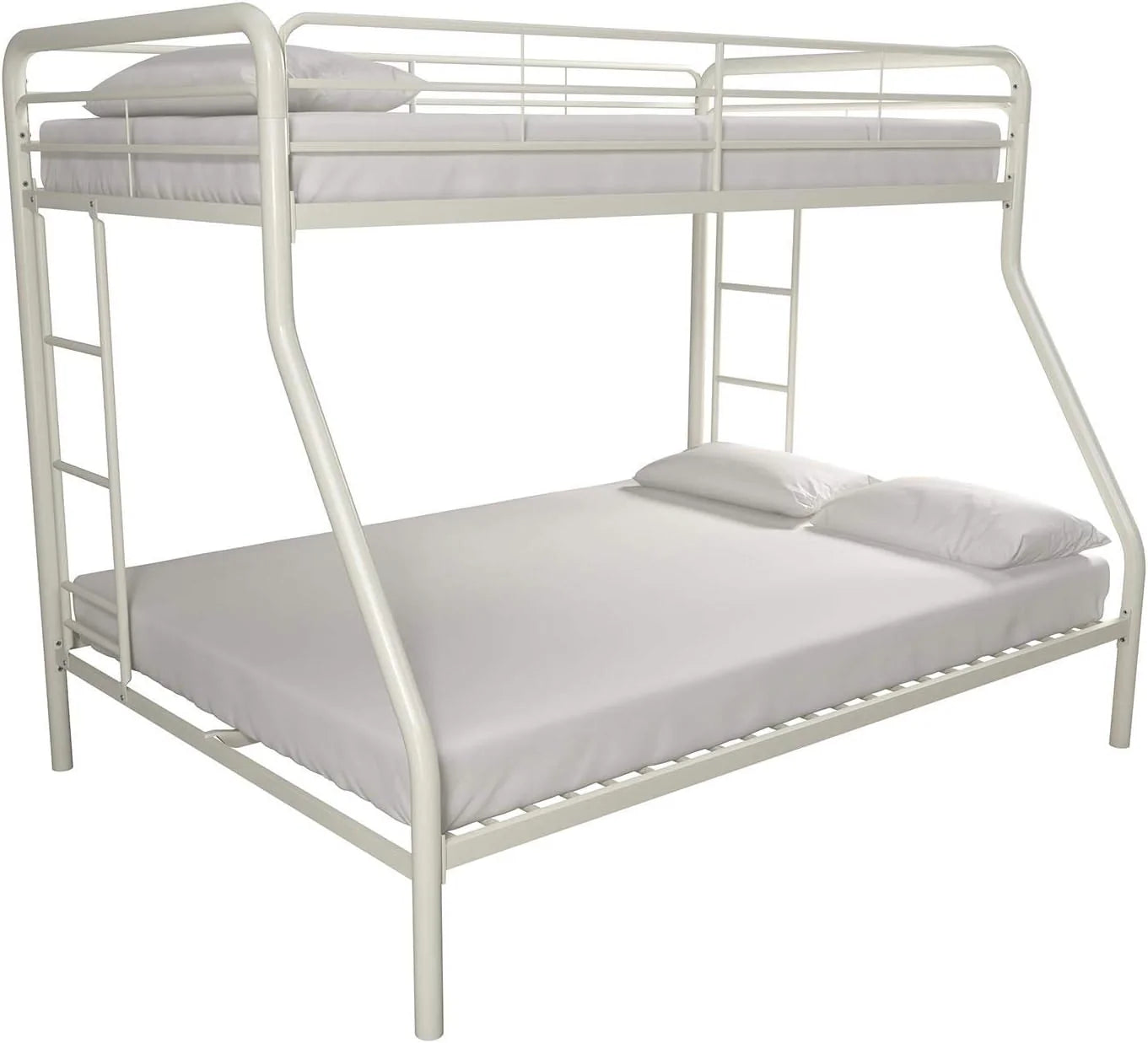 DHP Dusty Twin Over Full Metal Bunk Bed, Off White1 pcs