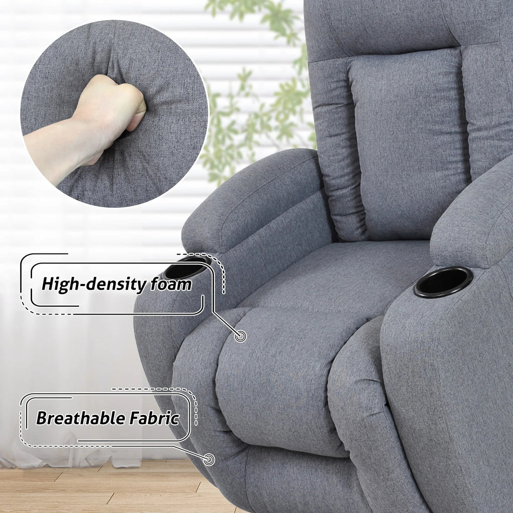 Power Lift Recliner 8 Point Massage Chair Heating