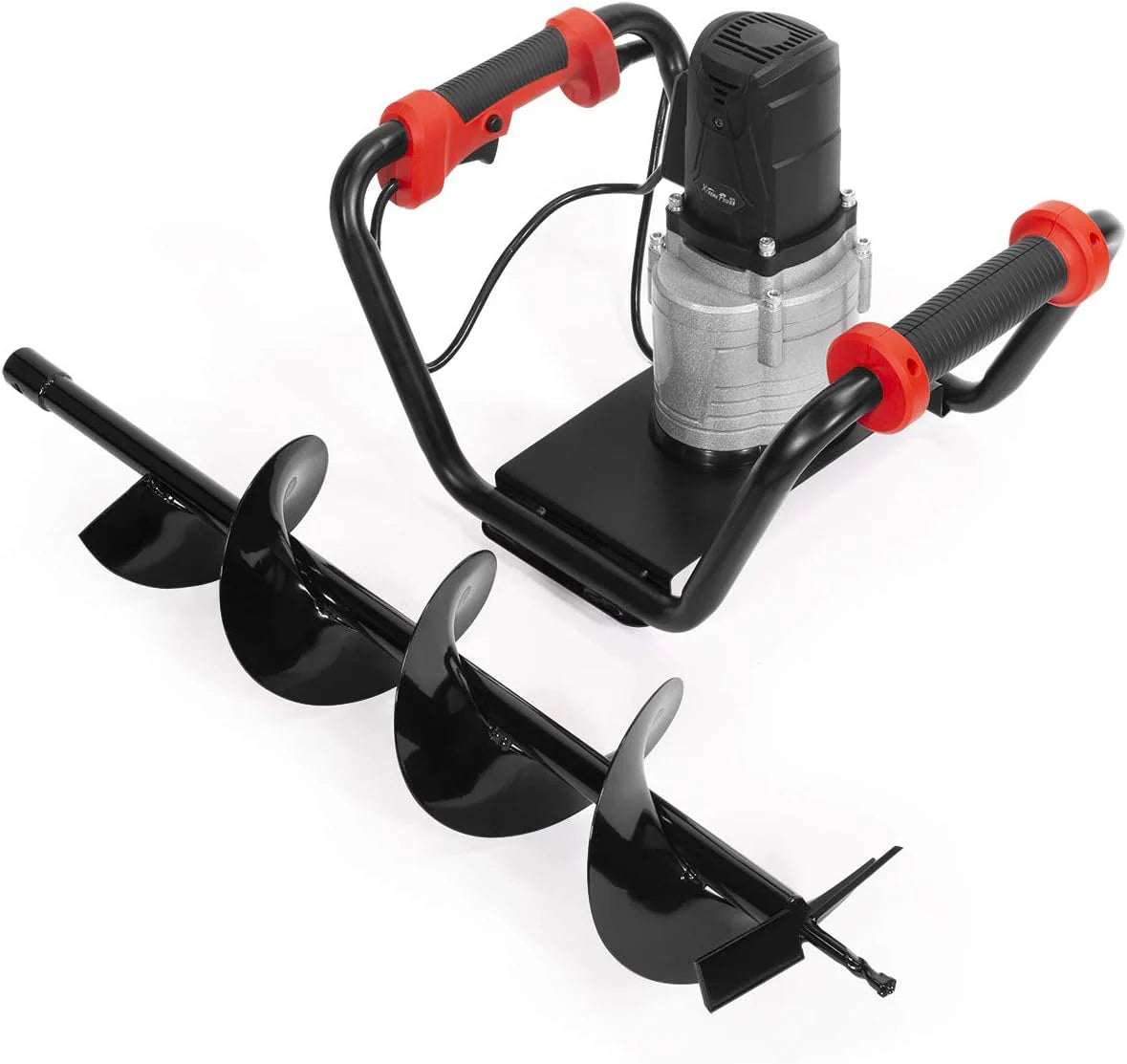 1500W industrial trenching machine enclosure features a soil excavation power head, including a 6-inch digging auger bit kit1 pcs