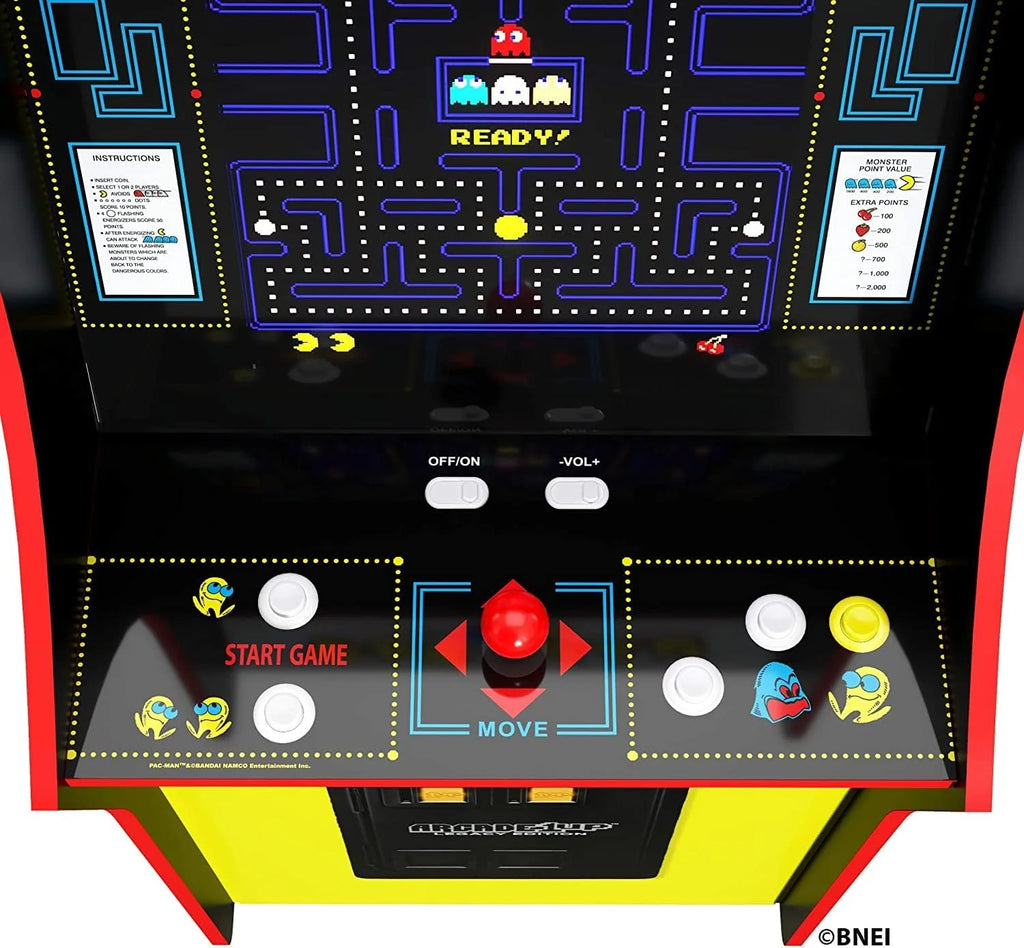 Bandai's "Pac-Man" classic version, featuring 12 games, and an arcade machine that is 4 feet in size.1 pcs