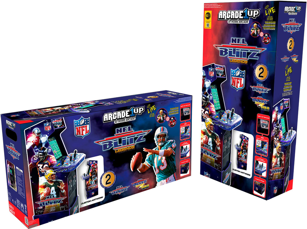 Arcade1Up &ndash; NFL Blitz Arcade with Riser and Lit Marquee &ndash; Multi