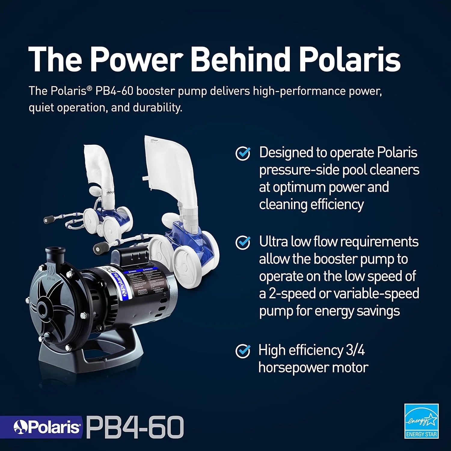 Polaris Booster Pump with 60-Hertz Motor1 pcs