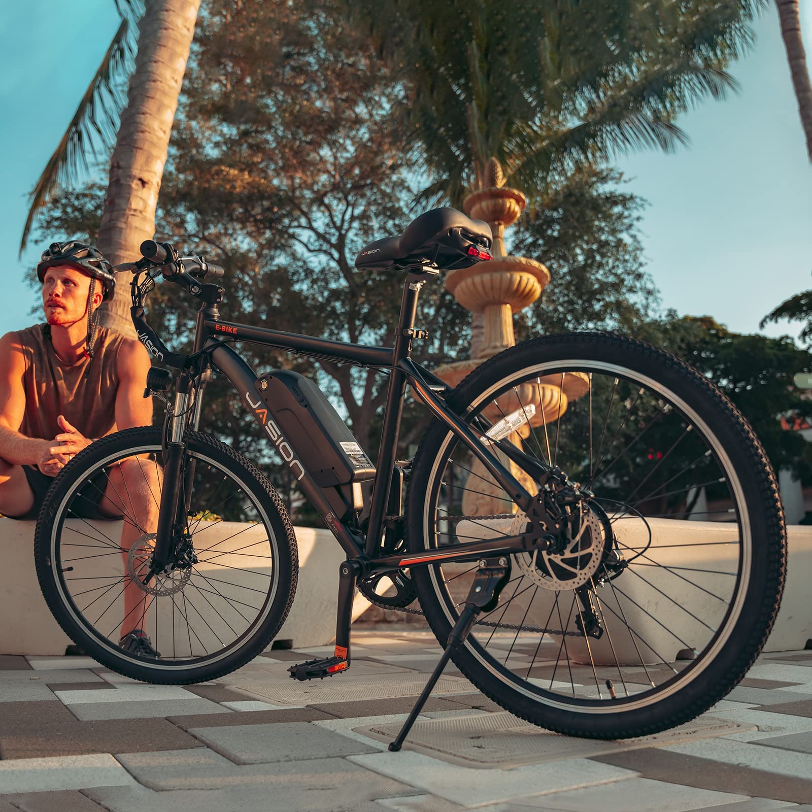 Jasion Electric Bike for Adults with 360Wh Removable Battery