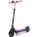 ALPHA Edge Electric Scooter Kids/Teens, 16km/h Max, Adjustable Height, UL Certified, AU Compliant, Dual Brakes, Bluetooth Music, LED, Pink