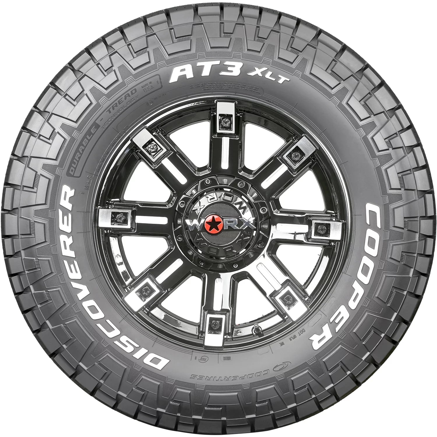 Cooper Discoverer AT3 XLT All Terrain Tires 285/75R16 10 Ply E &ndash; Fits Light Trucks &amp; Hummer H3 Models
