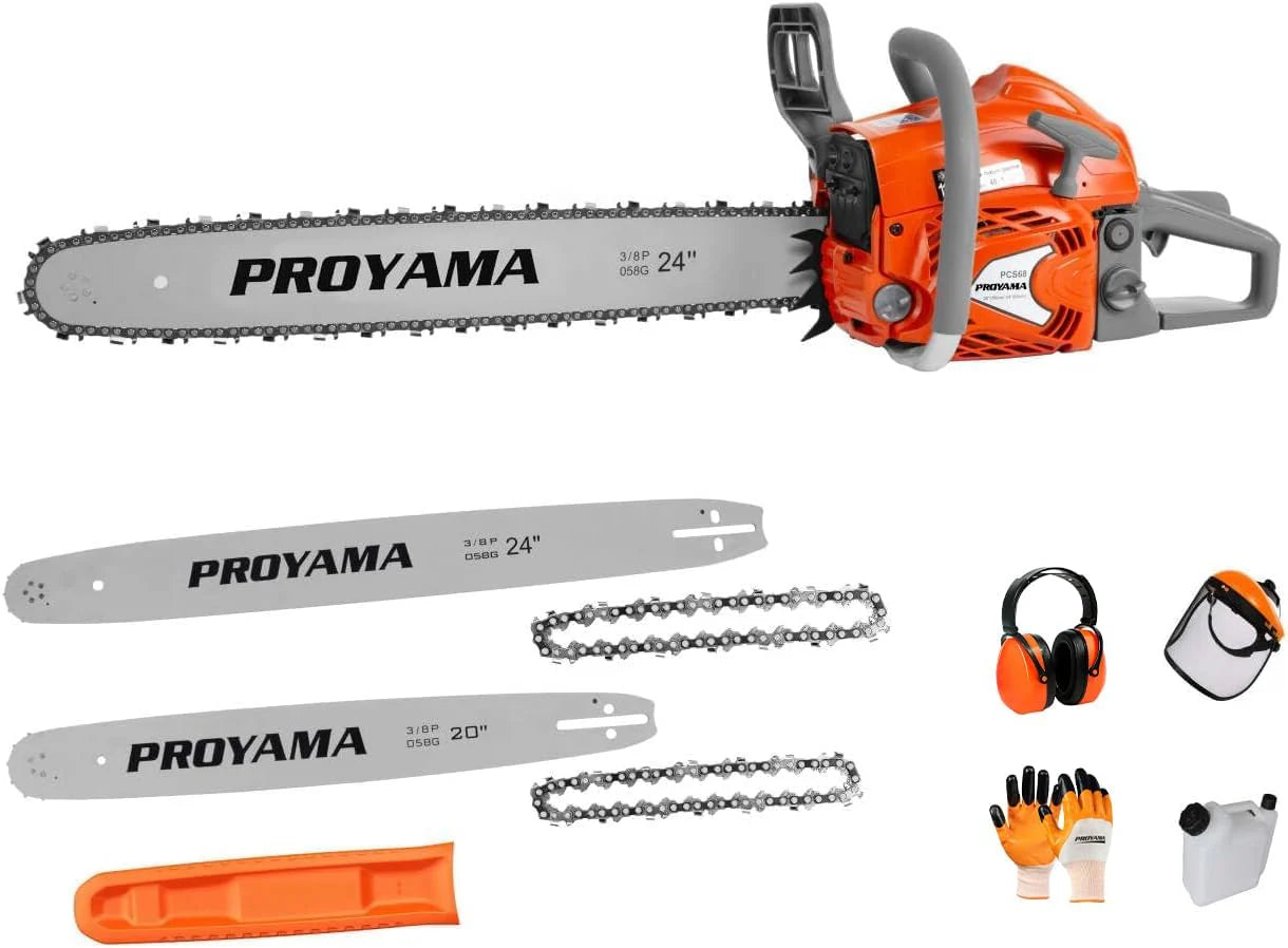 26CC 2-Cycle Top Handle Gas Powered Chainsaw 12 Inch Petrol Handheld Cordless Chain Saw for Tree Wood Cutting1 pcs