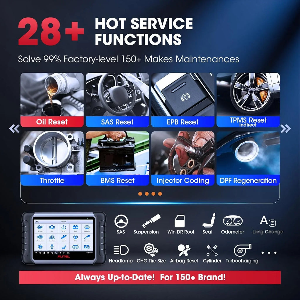 2024 Bidirectional Tool as MK808BT Pro MX808S M808Z, Function as MaxiCheck MX900, 28+ Service, Active Test, All System Diagnose, Injector Coding, FCA Autoauth Android 11