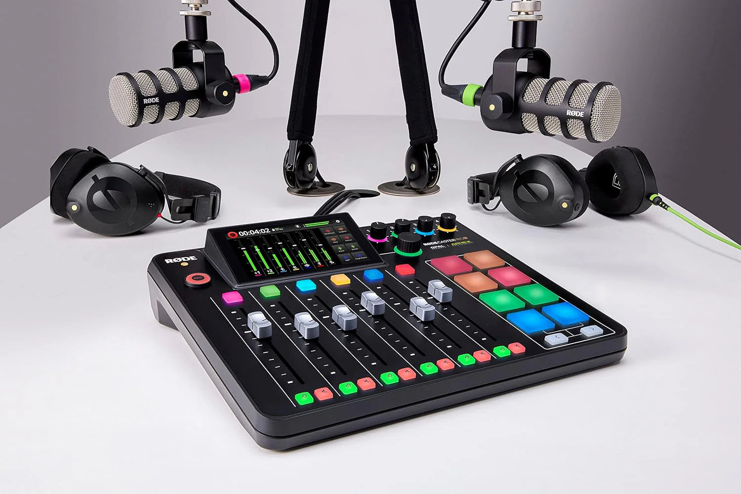 RODE RODECaster Pro II All-in-One Production Solution for Podcasting, Streaming, Music Production and Content Creation, Black1 pcs