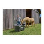 Rubbermaid FG424500BLA Livestock Tank (Model Year 2025), 150 Gallon Capacity, Plastic, Black