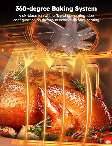 Nuwave Brio Air Fryer Oven, 15.5Qt X Large Family Size, SS Rotisserie Basket &amp;Skewer Kit, Reversible Ultra Non Stick Grill/Griddle Plate, Powerful 1800W, Integrated Smart Thermometer,Black : Home &amp; Kitchen