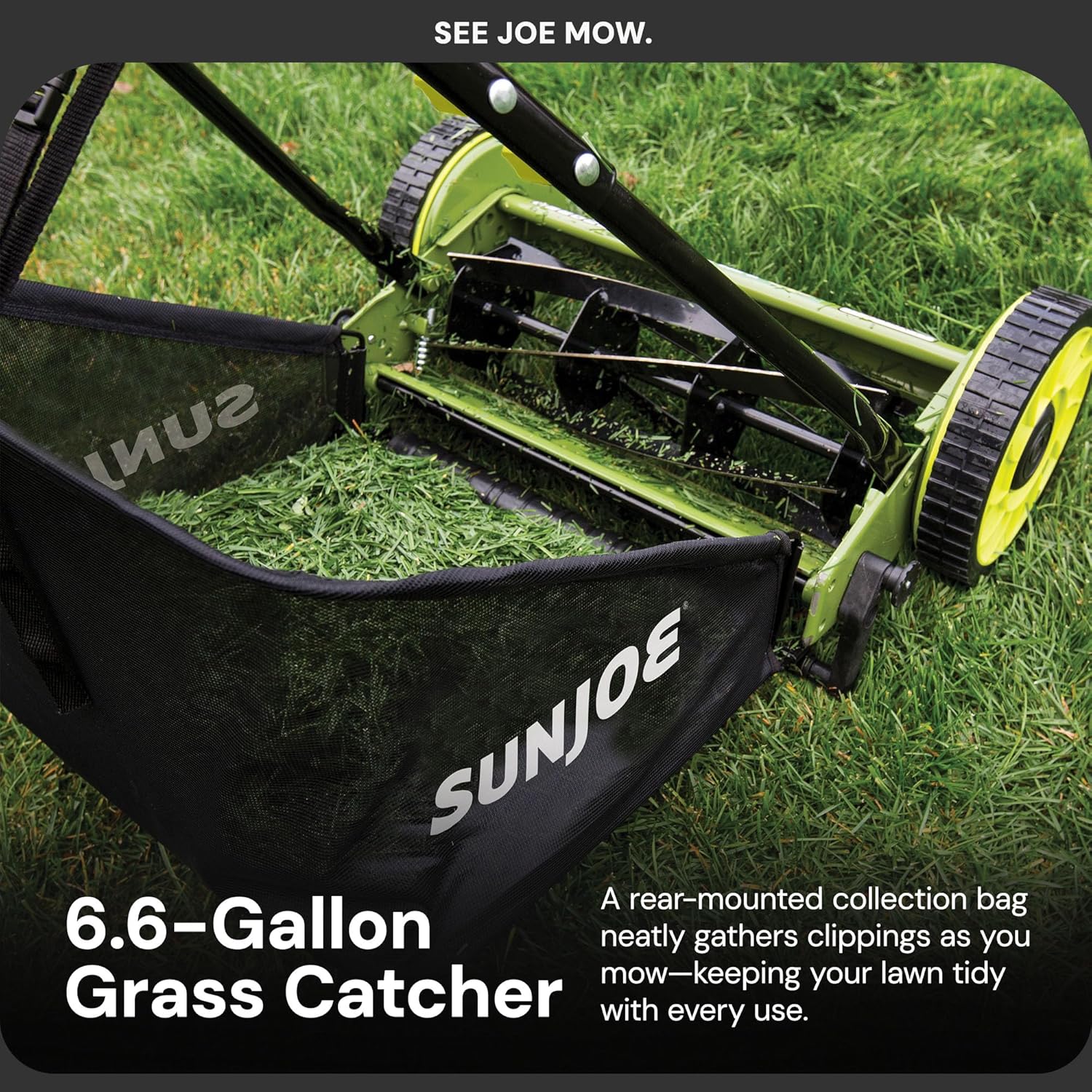 18-Inch Manual Reel Mower with Grass Catcher1 pcs