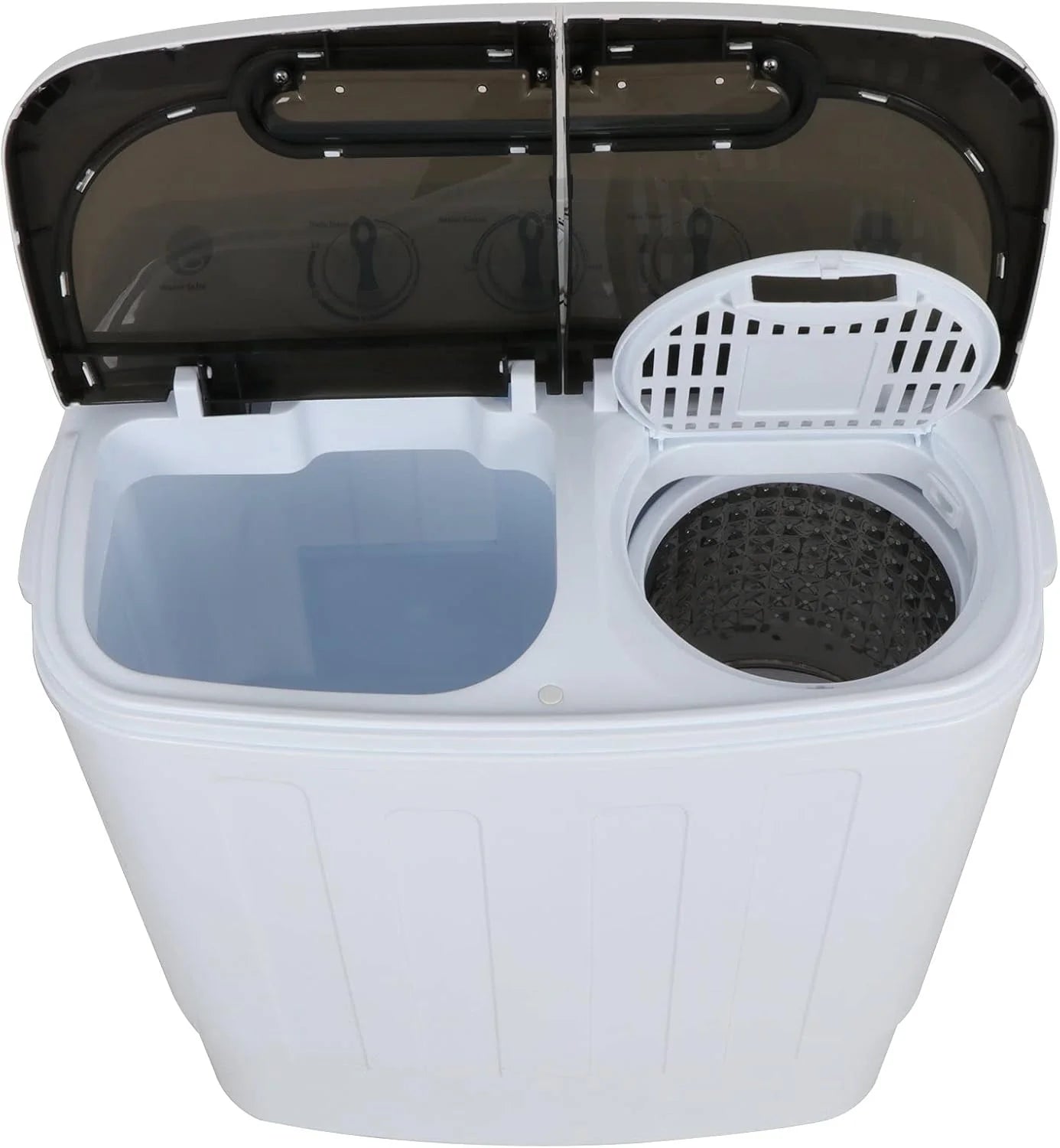 Portable mini double-burner washing machine, capacity 13 pounds, equipped with a spin dryer, a compact clothes washing machine, a lightweight small-sized washing machine, suitable for families, apartments, dormitory rooms, and campers.1 pcs