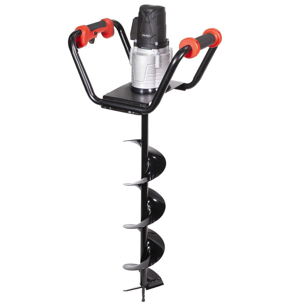 XtremepowerUS 1500W Electric Post Hole Digger with 6&prime;&prime; Auger Bit, Anti Vibration Handle &amp; Safety Lock for Soil &amp; Fence Posts