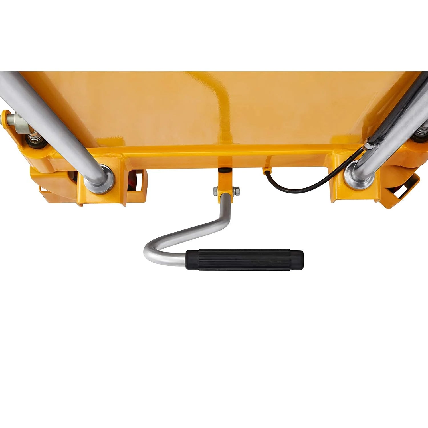 Hydraulic Lift Table Cart �C 770 lbs Capacity, 51" Max Height, Double Scissor Lift with Safety Guard & 4 Wheels