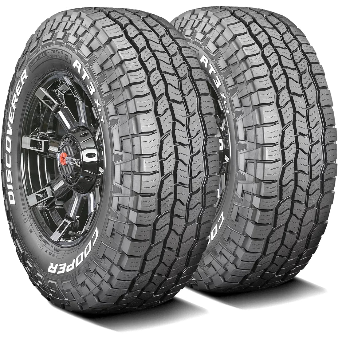 Cooper Discoverer AT3 XLT All Terrain Tires 285/75R16 10 Ply E &ndash; Fits Light Trucks &amp; Hummer H3 Models