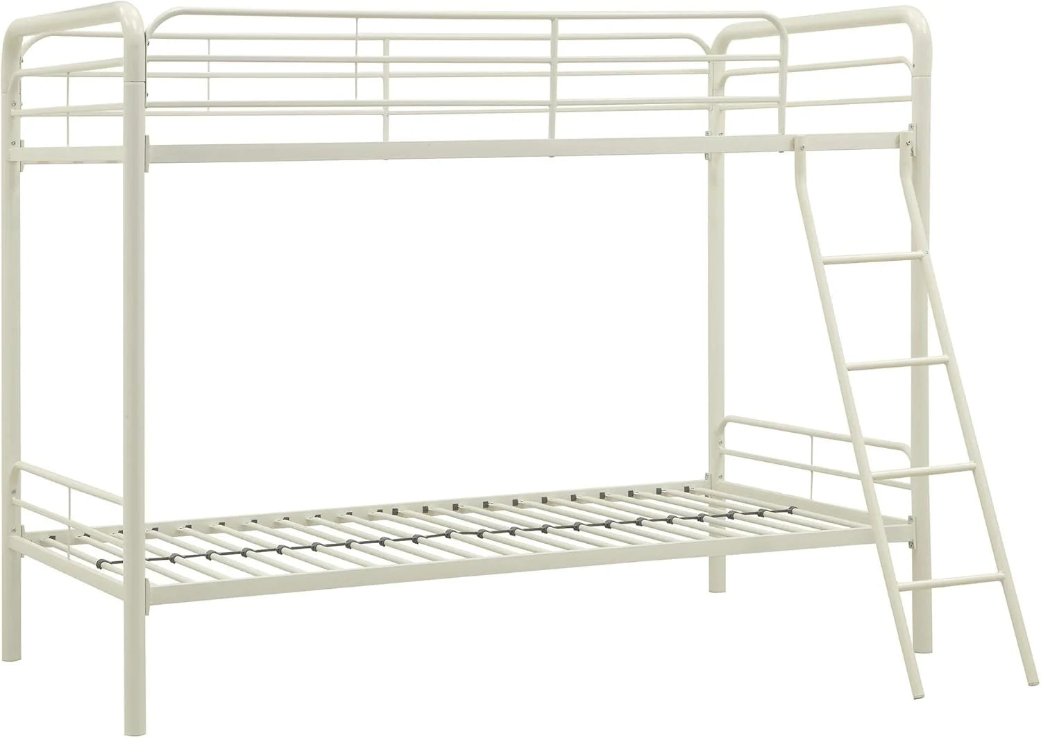 DHP Dusty Twin Over Full Metal Bunk Bed, Off White1 pcs