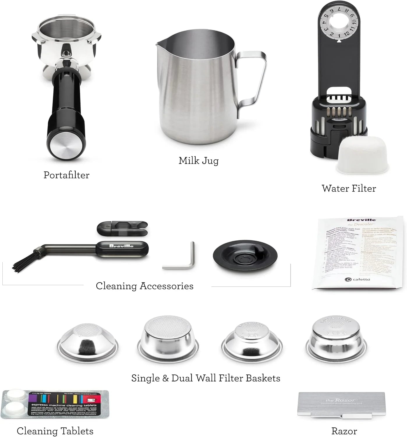 Impress Espresso Machine, Black Stainless Steel1 pcs