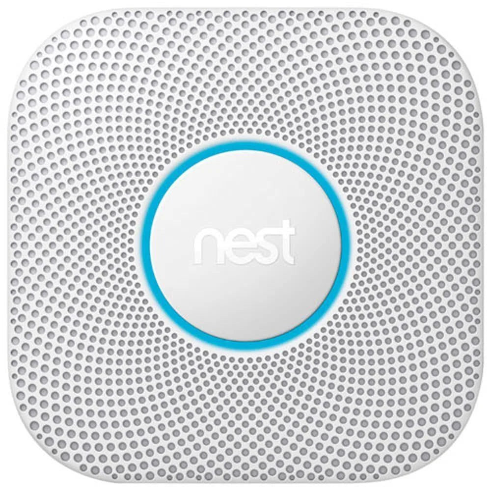 Google Nest Protect 2nd Gen Wired Smoke & CO Alarm with Voice Alerts and Phone Notifications