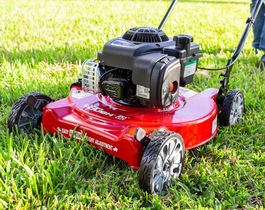 20-inch petrol lawnmower with 125cc displacement and Briggs & Stratton engine