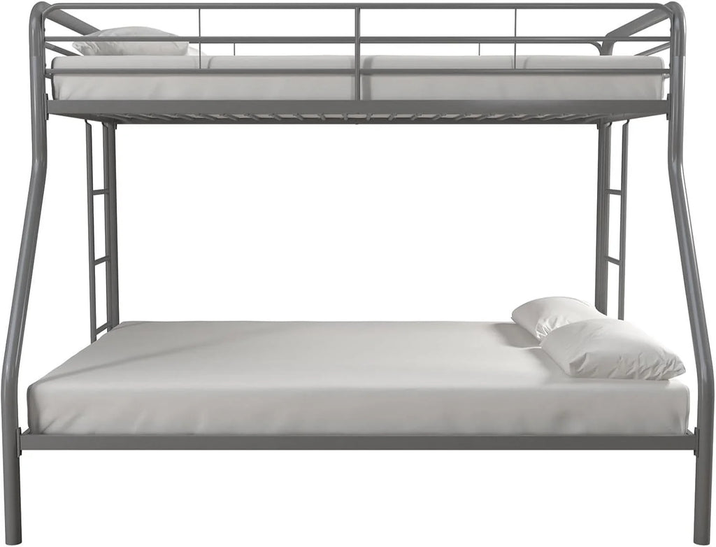 DHP Dusty Twin Over Full Metal Bunk Bed, Off White1 pcs
