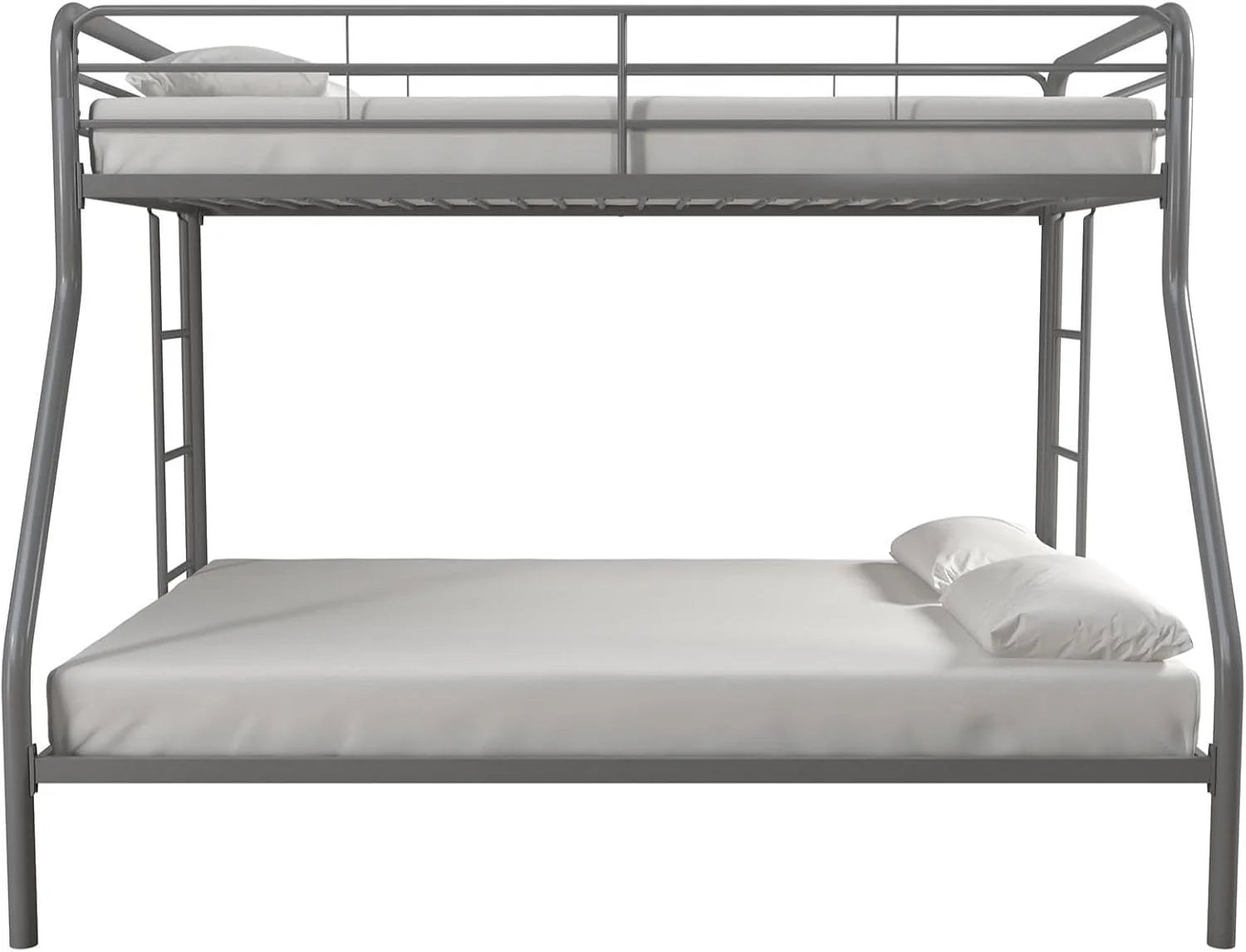 DHP Dusty Twin Over Full Metal Bunk Bed, Off White1 pcs